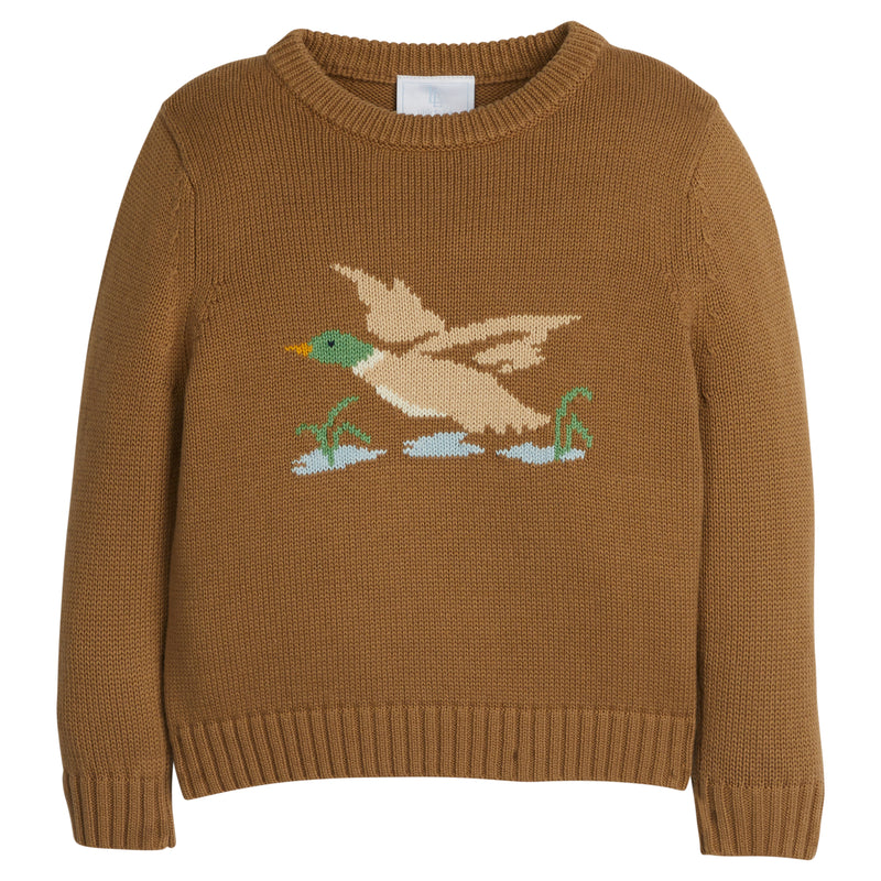 Flying Mallard Intarsia Sweater