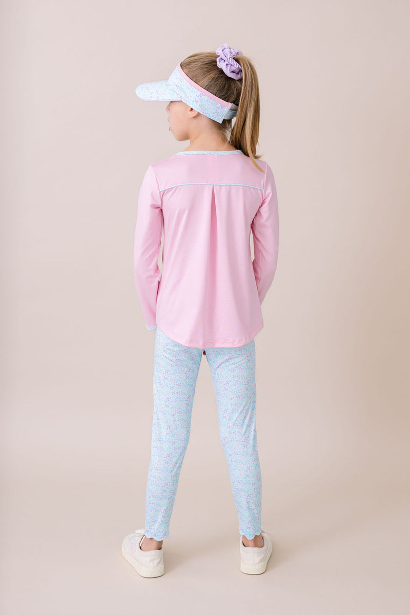 Sadie Scallop Legging - Frosted Floral