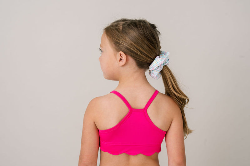 Becca Scallop Sports Bra - Pink Power