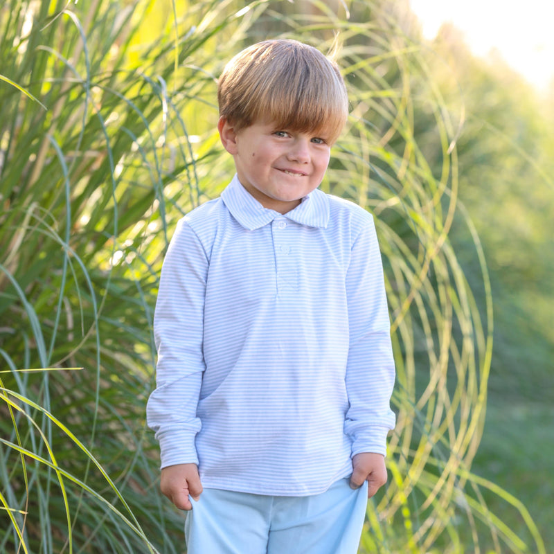 Jackson Polo - Light Blue Stripe