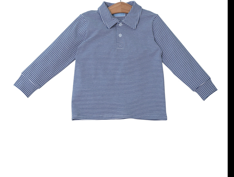 Jackson Polo -  Yale Blue Stripe