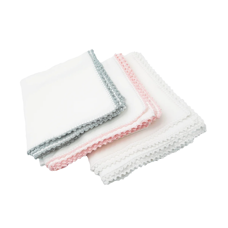 Jersey Blanket - Pink Trim