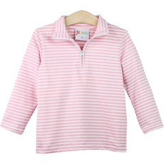 Knit Pullover - Light Pink Stripe