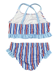 Lila Two Piece Swim - Patriotic Stripes