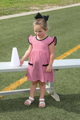 Lucy Dress - Red/Black Stripe