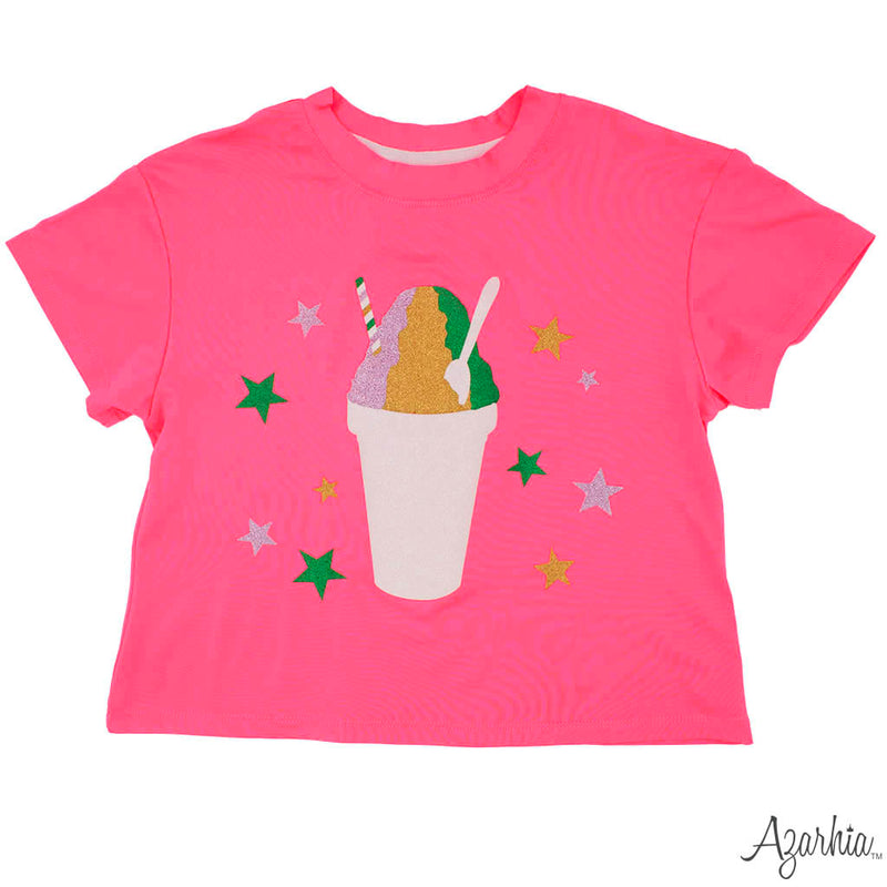 Mardi Gras Snoball Boxy Tee