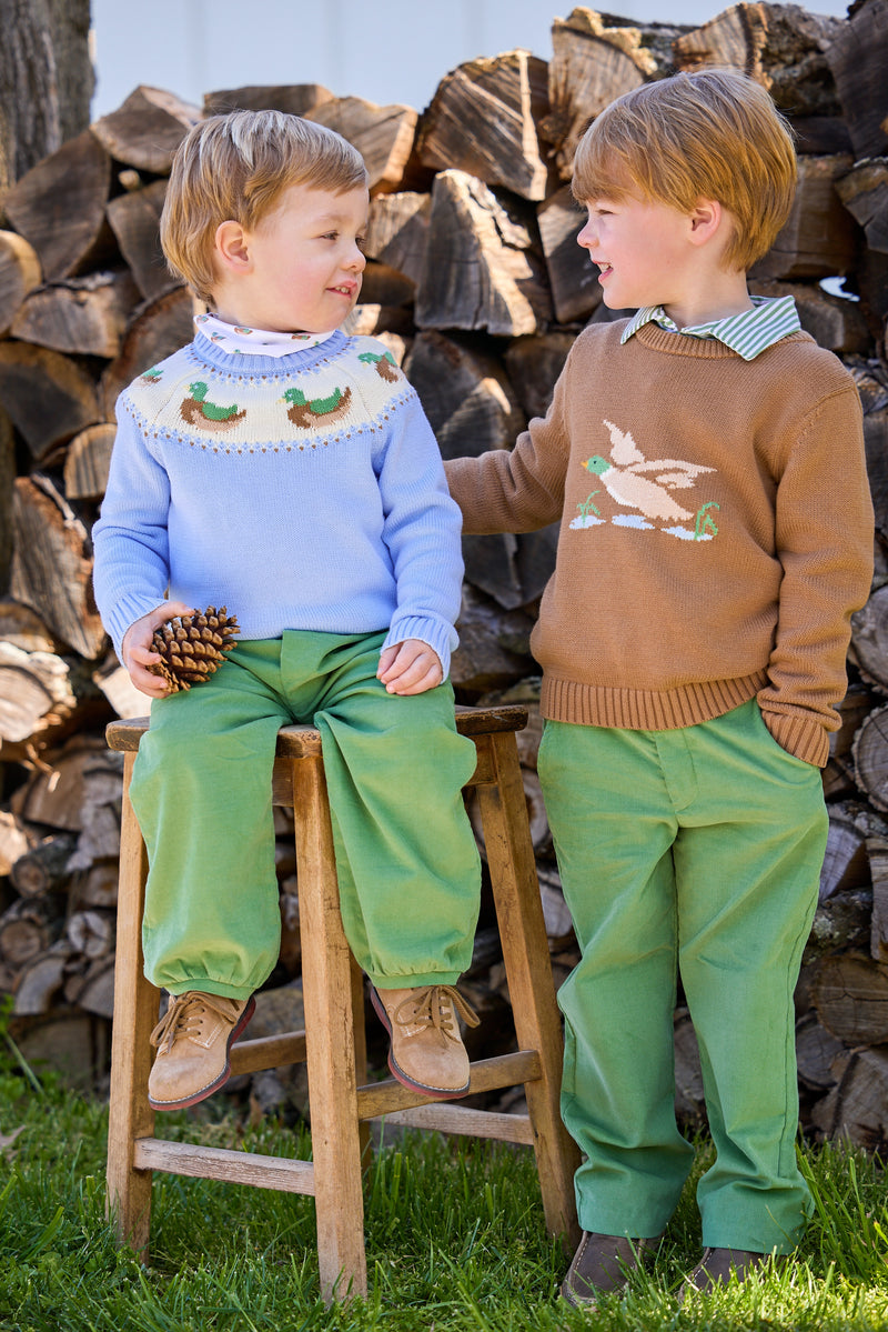Flying Mallard Intarsia Sweater