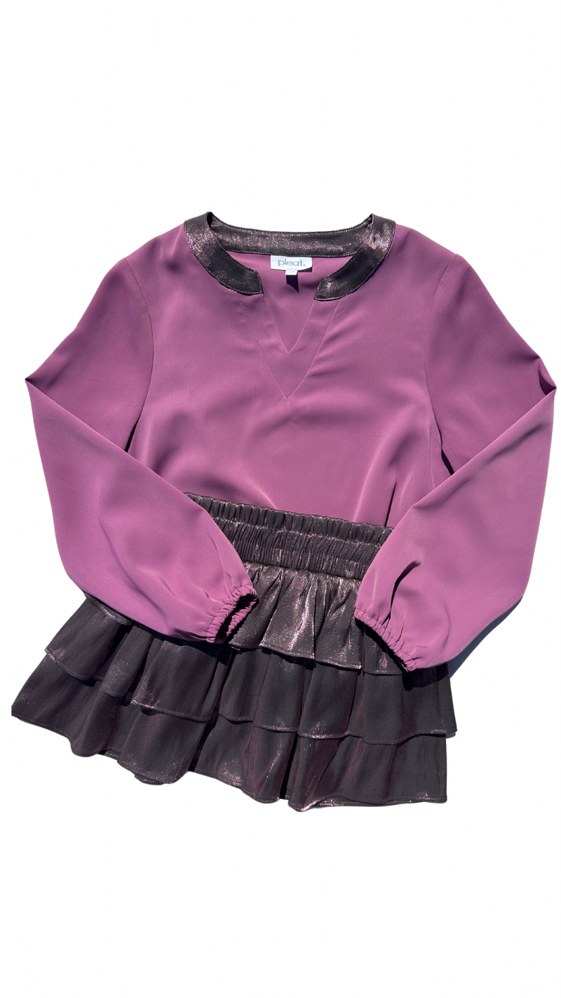 Milly Top - Magenta/Plum