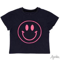 Smiley Face Boxy Tee