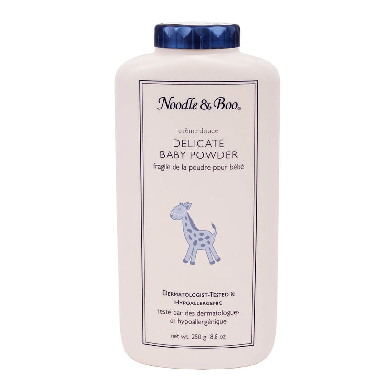 Noodle & Boo delicate baby powder bottle on a white background
