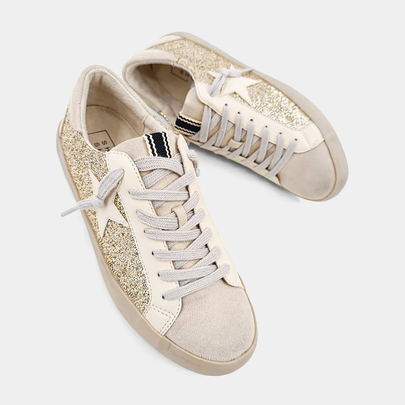 Paula Sneaker - Champagne Glitter