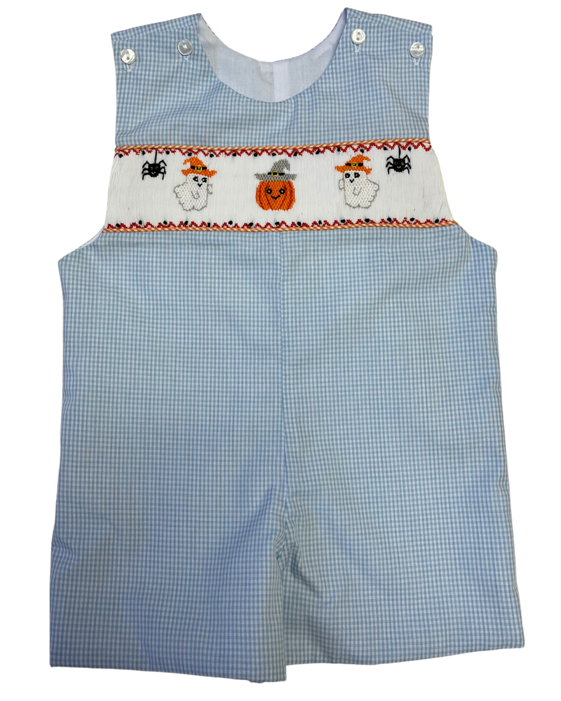 Halloween Smocked Shortall