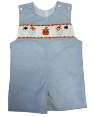 Halloween Smocked Shortall