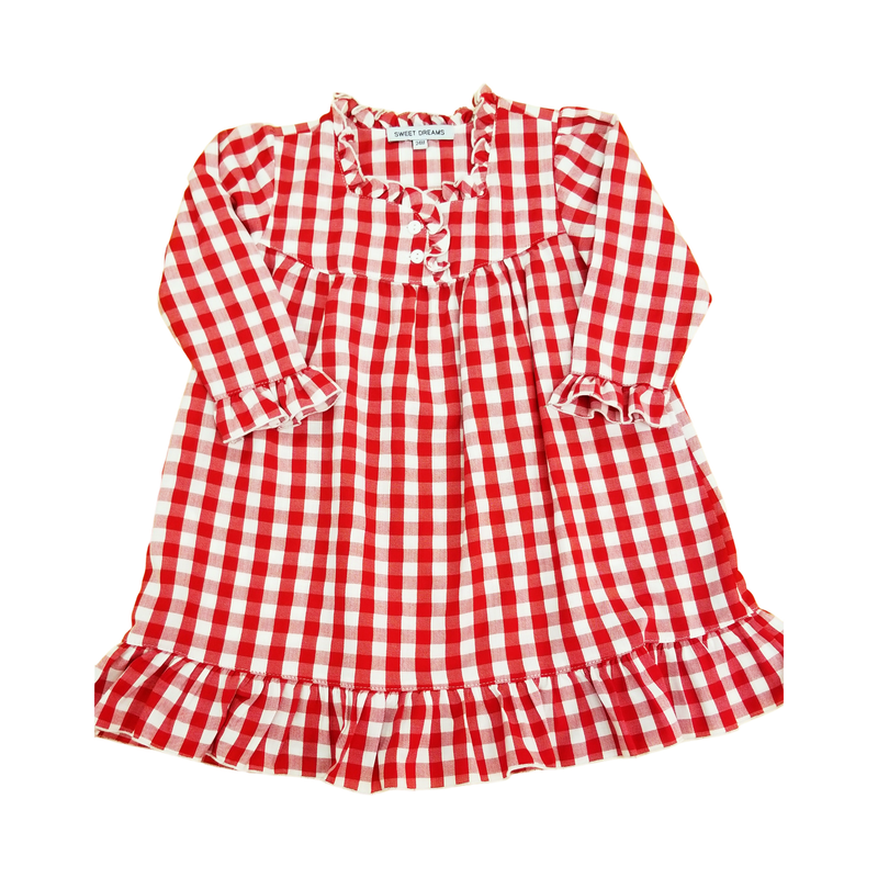 Red Gingham Nightgown