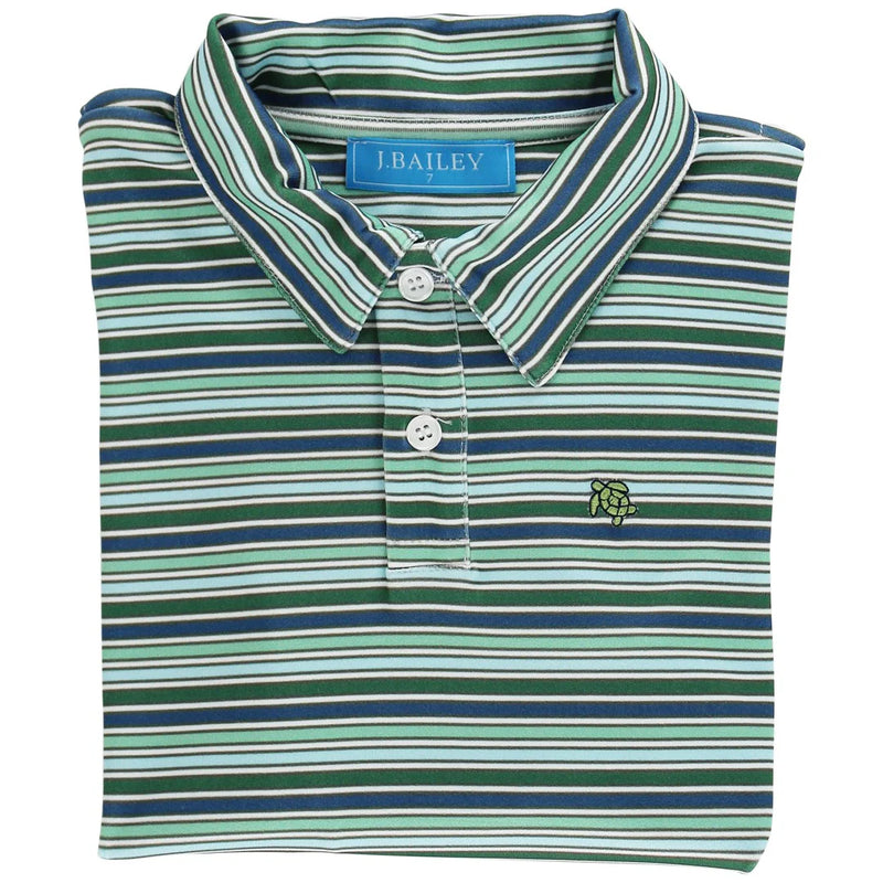 Long Sleeve Performance Polo - Forest