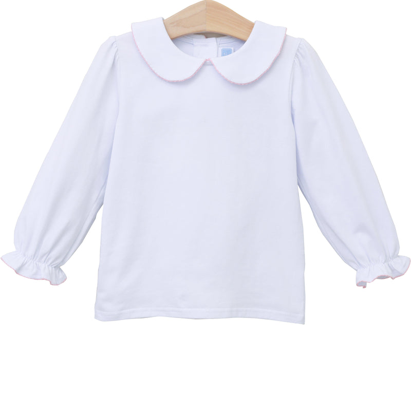 Peter Pan Collar Top - Light Pink