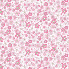 Pink Floral Tiered Dress