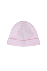 Pink Polka Dot Baby Hat