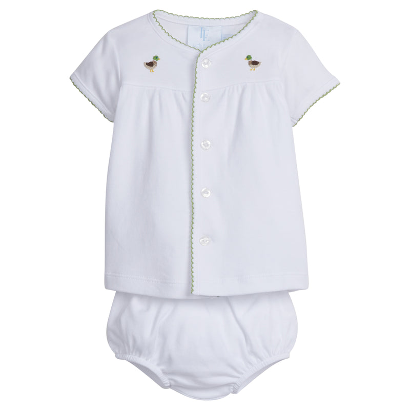 Layette Knit Set - Mallard