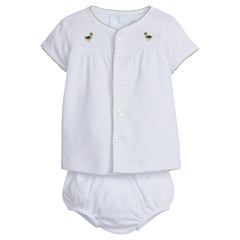 Layette Knit Set - Mallard