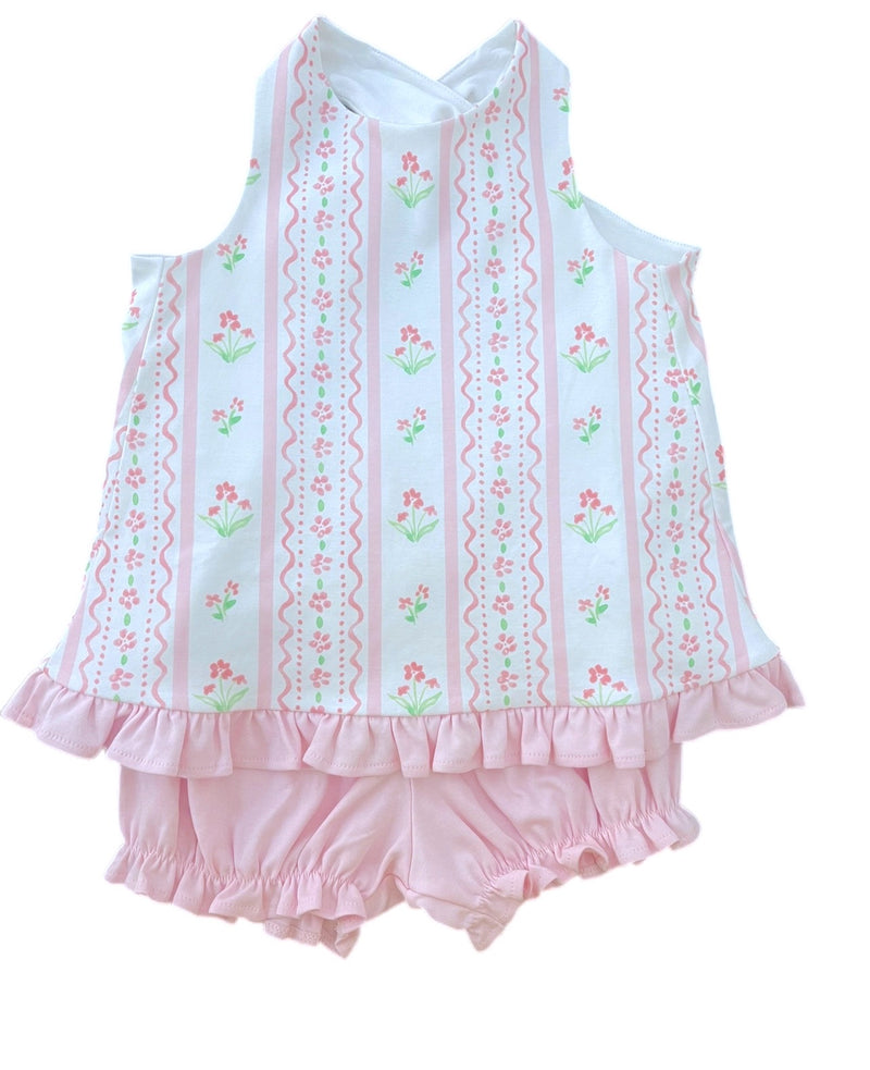 Poppy Pinafore Bloomer Set