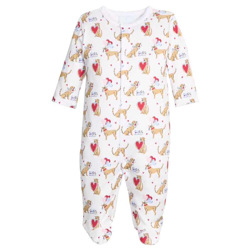 Printed Footie - I Woof You