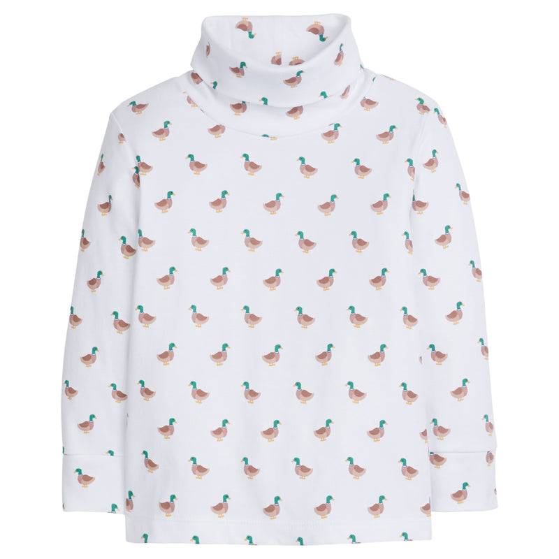 Printed Turtleneck - Mallard