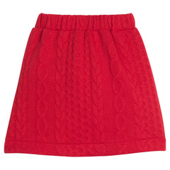 Quilted Mini Skirt - Cherry