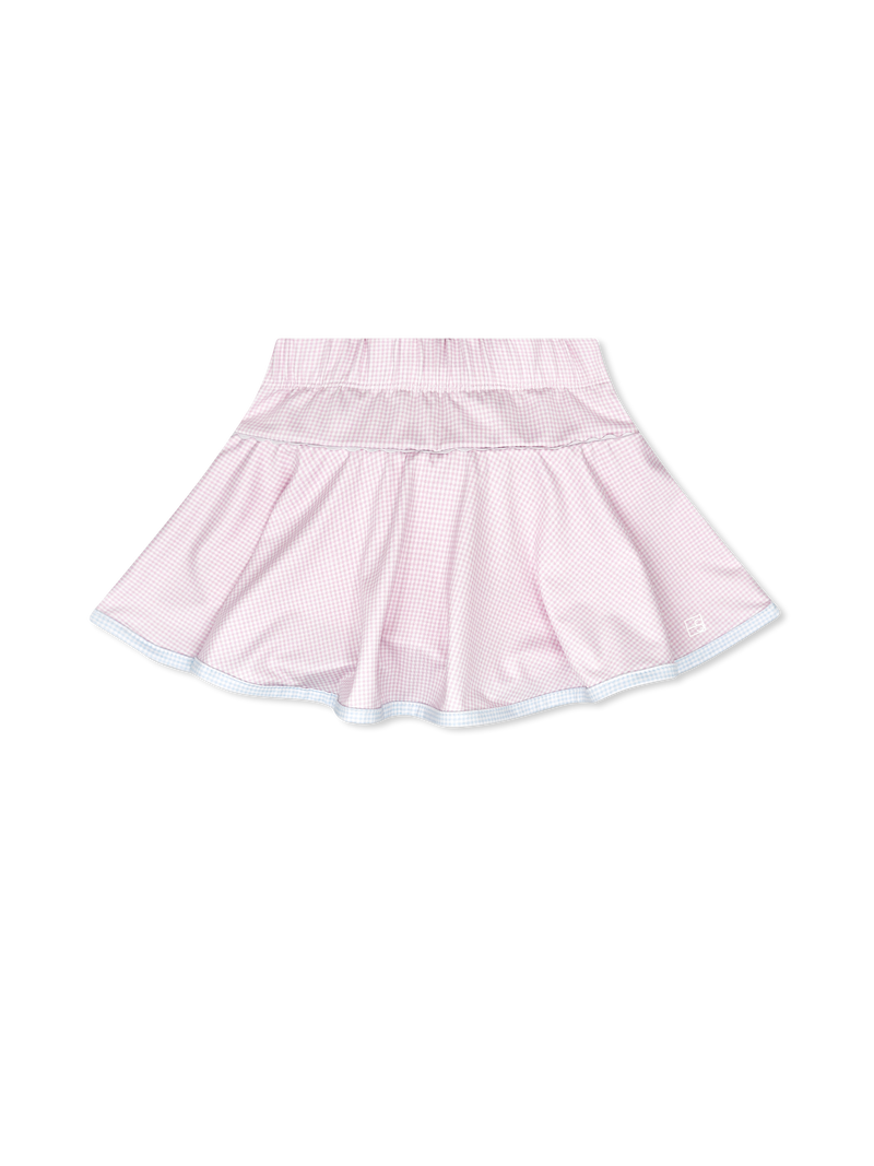 Quinn Skort - Cotton Candy Pink Minigingham
