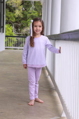 Reagan Top - Lavender Stripe