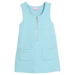 Retro Jumper - Aqua Quilted Trellis