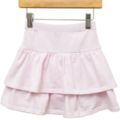Rosemary Skort - Light Pink Stripe