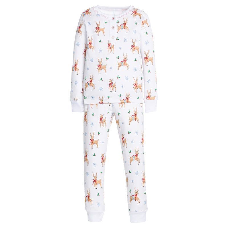Reindeer Games Ruffled Pajamas