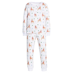 Reindeer Games Ruffled Pajamas