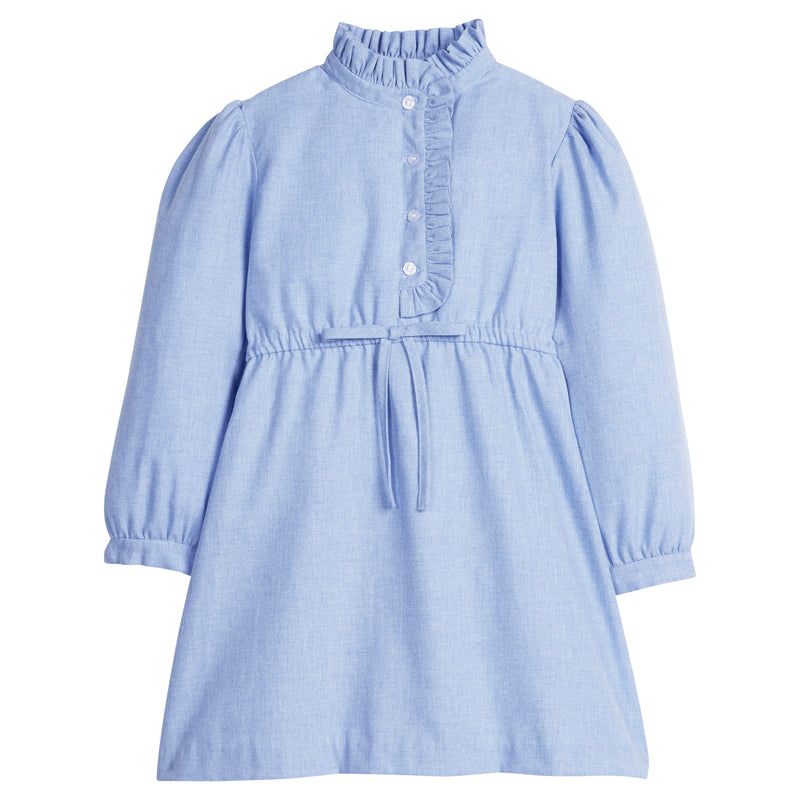 Ruffled Shirt Dress