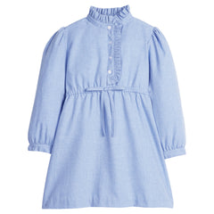 Ruffled Shirt Dress