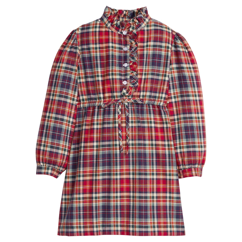 Ruffled Shirt Dress