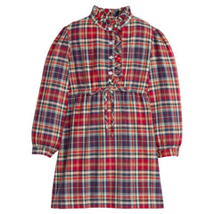 Ruffled Shirt Dress