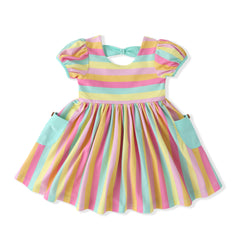 Rainbows Stripes Pocket Dress