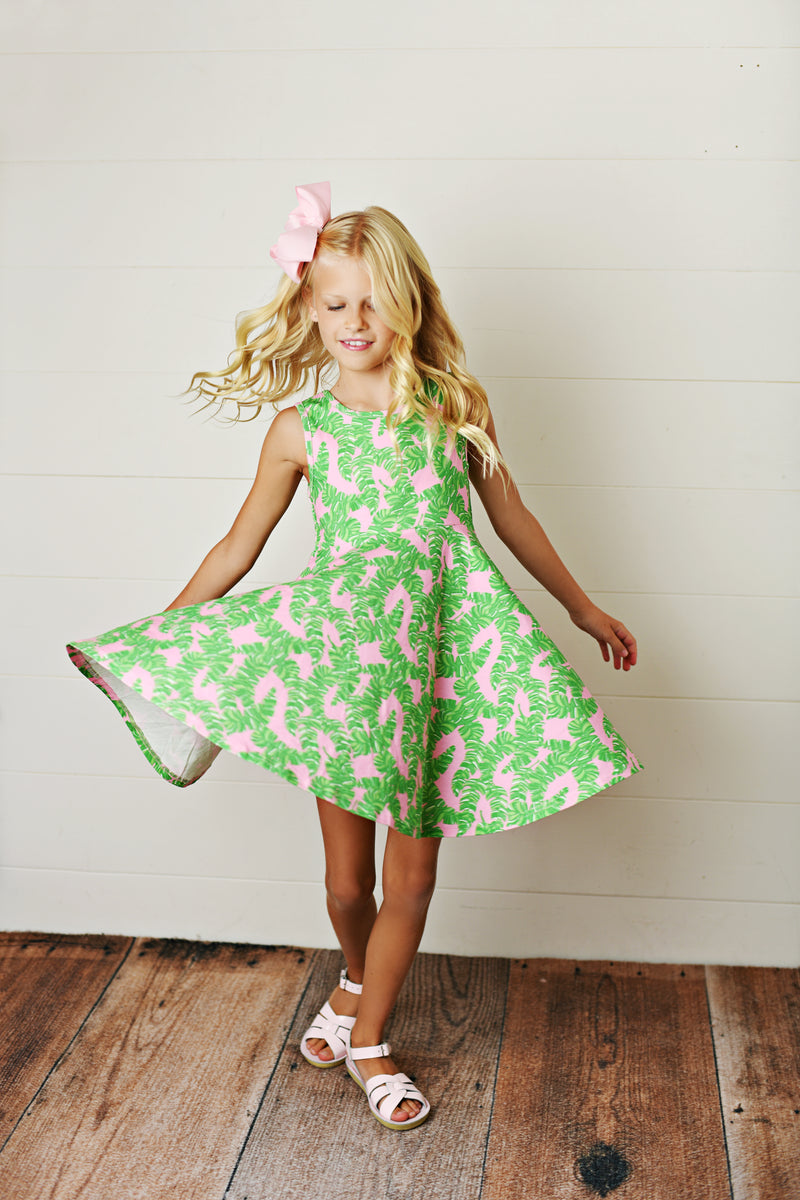 Beverly Palm Flair Dress