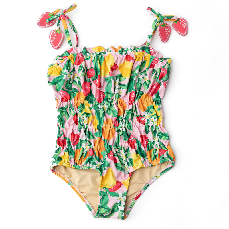 Fruit Punch Smocked One Piece Swimsuit