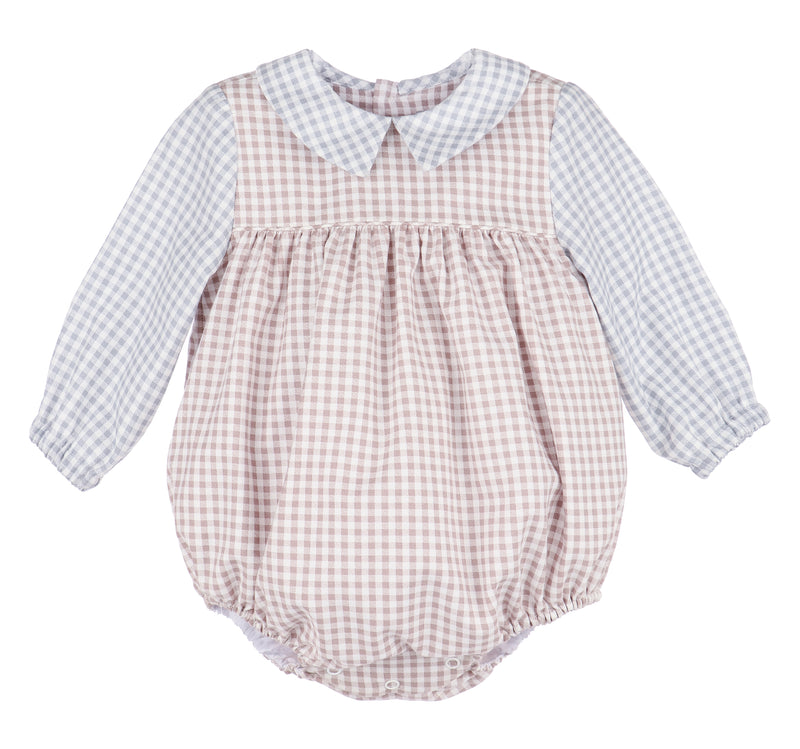 Brown Check Boy Bubble