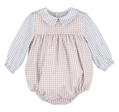 Brown Check Boy Bubble