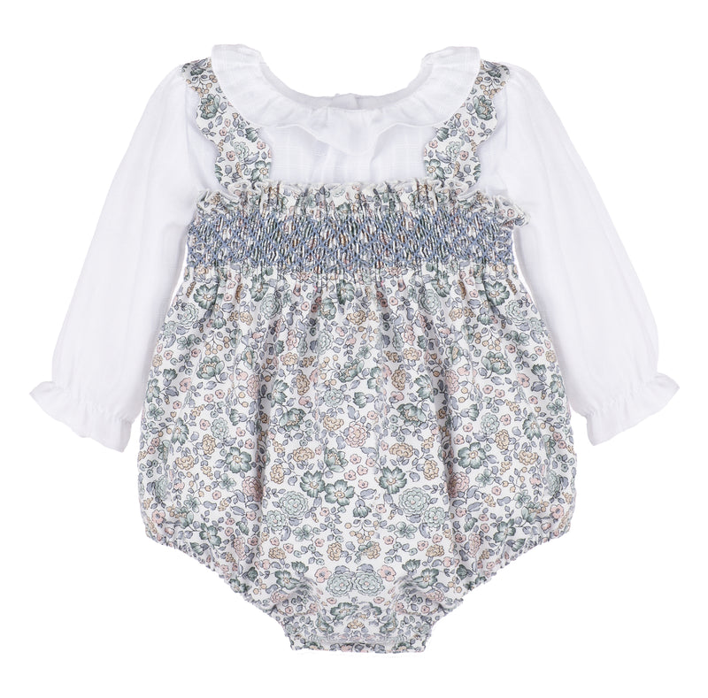 Bouncy Blooms Smock Overall