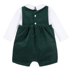 Holly Jolly Velvet Boy Overall