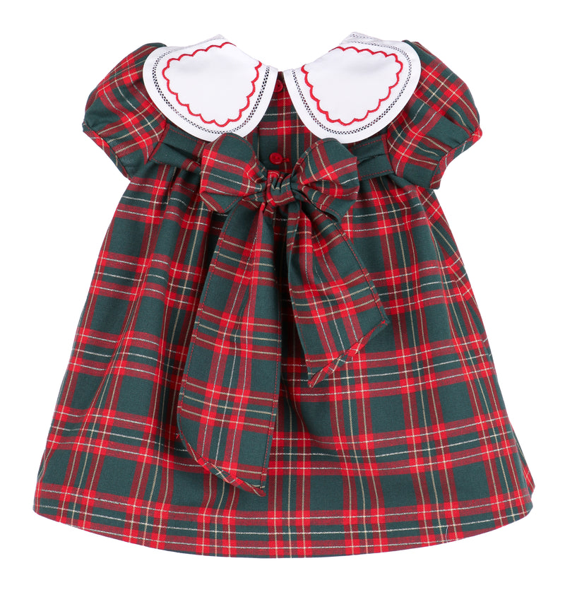 Holiday Plaid Petal Float Dress