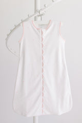 Embroidered Dots Sleep Sack - Pink