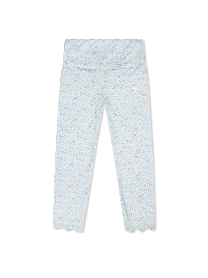 Sadie Scallop Legging - Frosted Floral