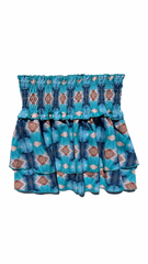 Scottie Skirt - Blue/Brown