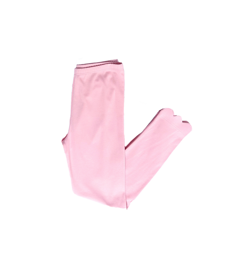 Pink Scallop Leggings